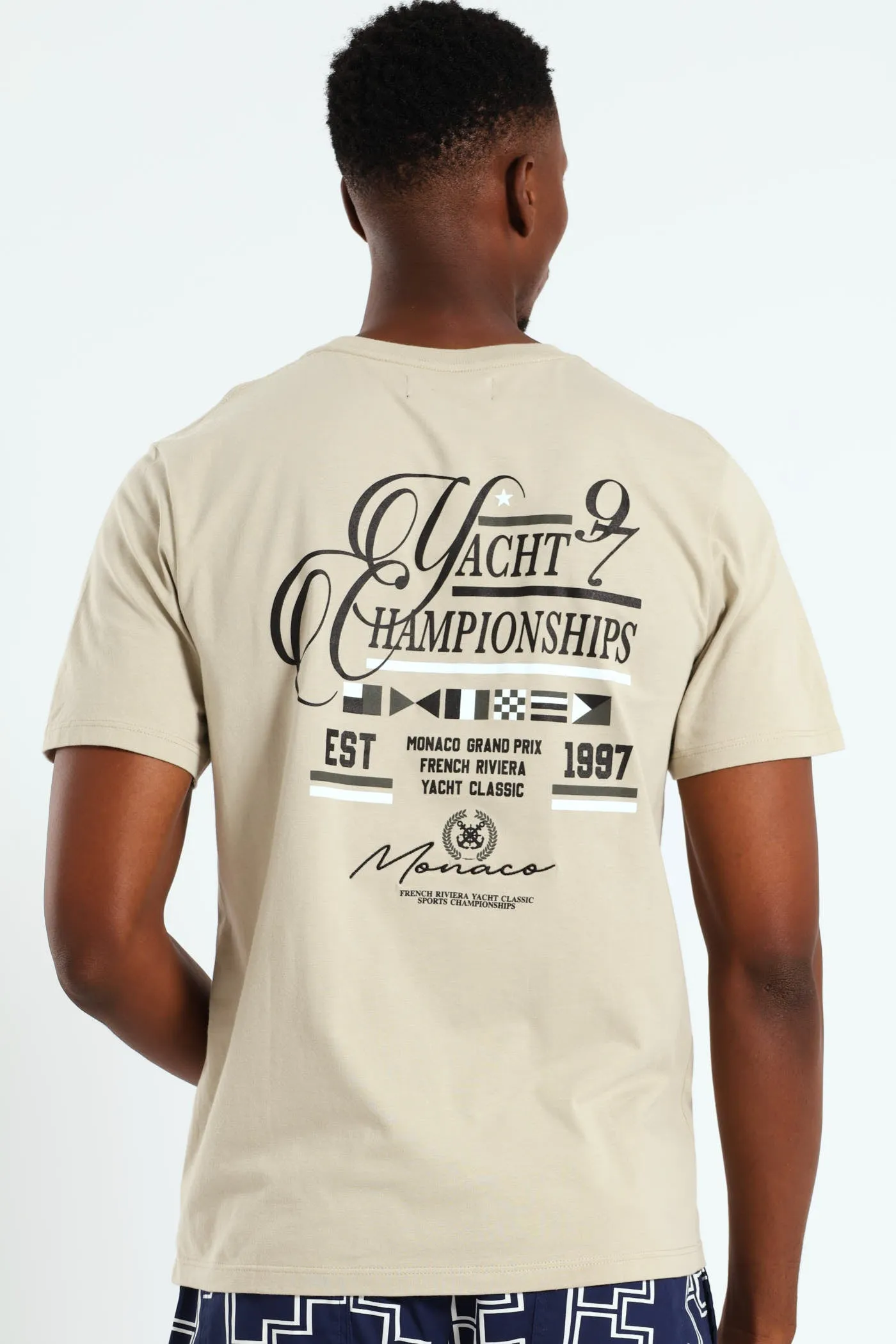 Yacht Championships Front & Back Embroidered Tee - Stone sold by Edgars product image thumbnail 2