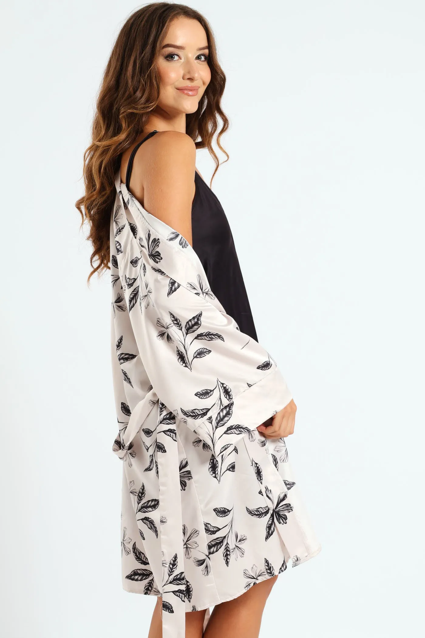 Floral Gown & Chemise - Grey sold by Edgars product image thumbnail 3