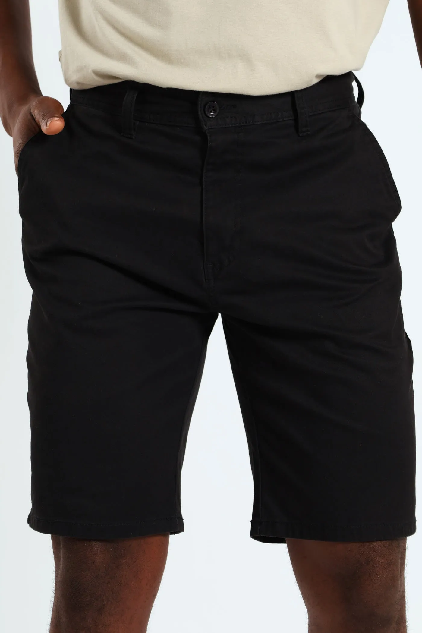 Chino Short - Black sold by Edgars