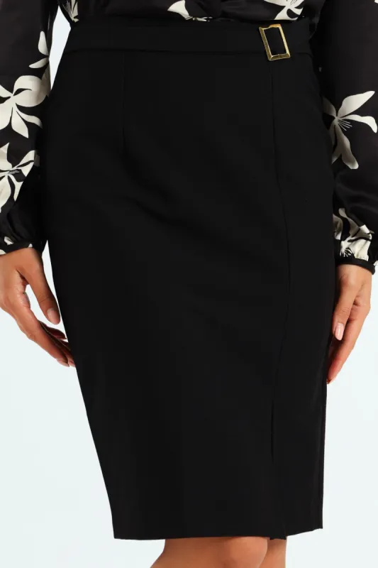 D-Ring Classic Formal Skirt - Black sold by Edgars