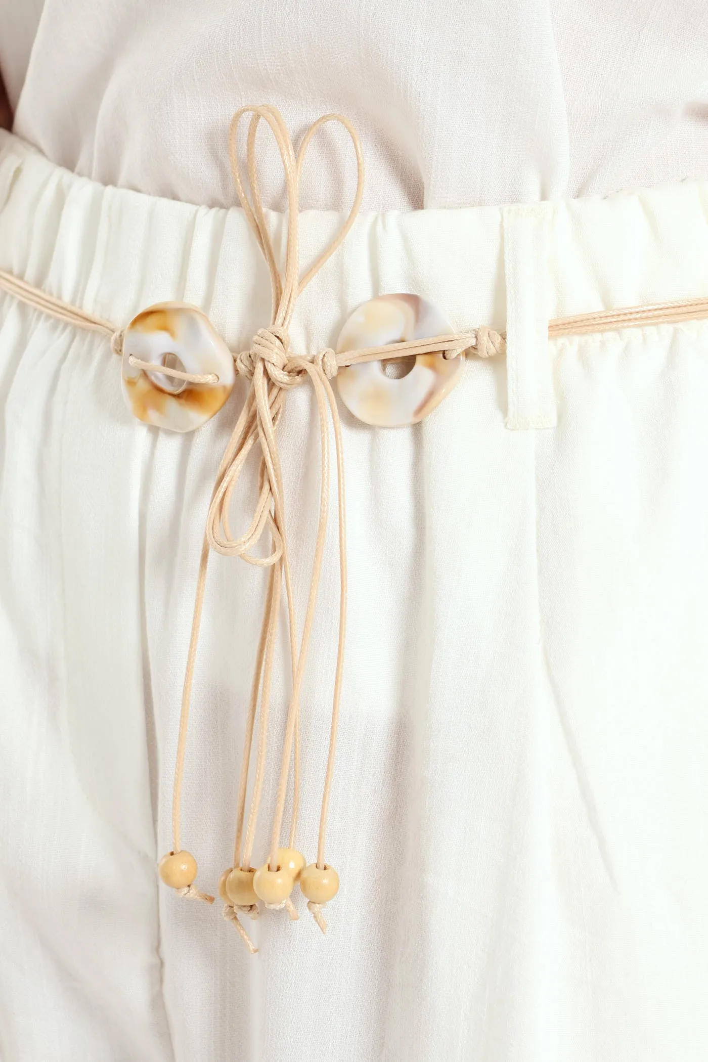 Braided Belt Pull-On Wideleg Pants - Off White sold by Edgars product image thumbnail 5