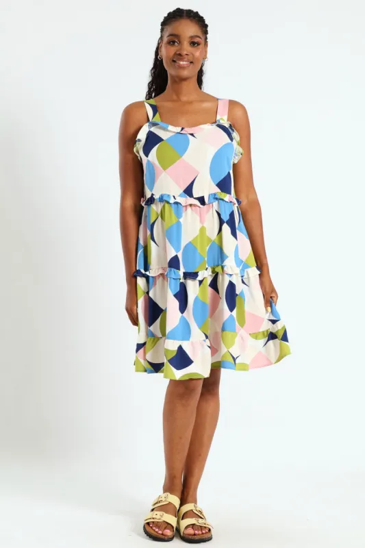 Tiered Frill Mini Sundress - Multi sold by Edgars 