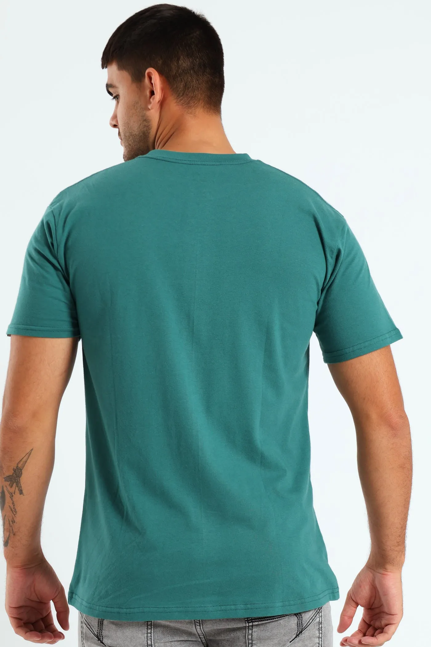 Stacked Logo Tee - Green sold by Edgars  product image thumbnail 3