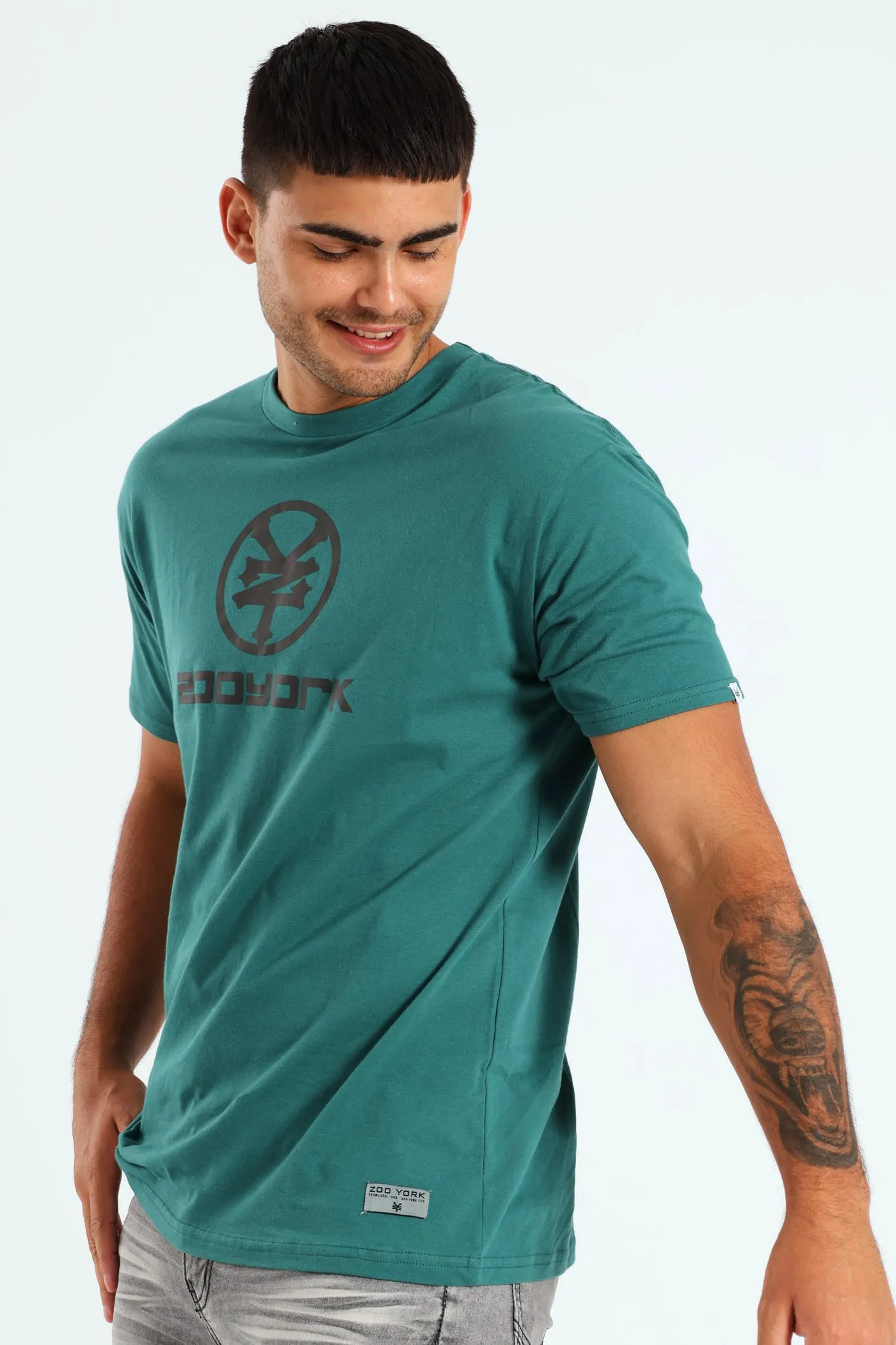 Stacked Logo Tee - Green sold by Edgars  product image thumbnail 2