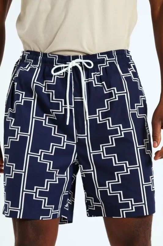 Casablanca Beach Short - Navy sold by Edgars