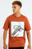 City Photographic Print Tee - Rust sold by Edgars