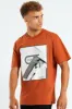 City Photographic Print Tee - Rust sold by Edgars