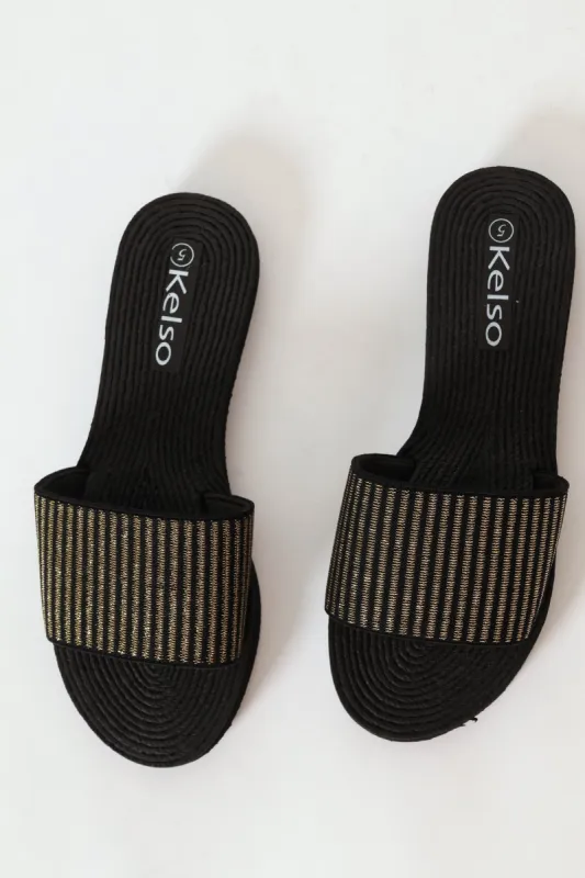 Single Band Mule Sandal - Black sold by Edgars 