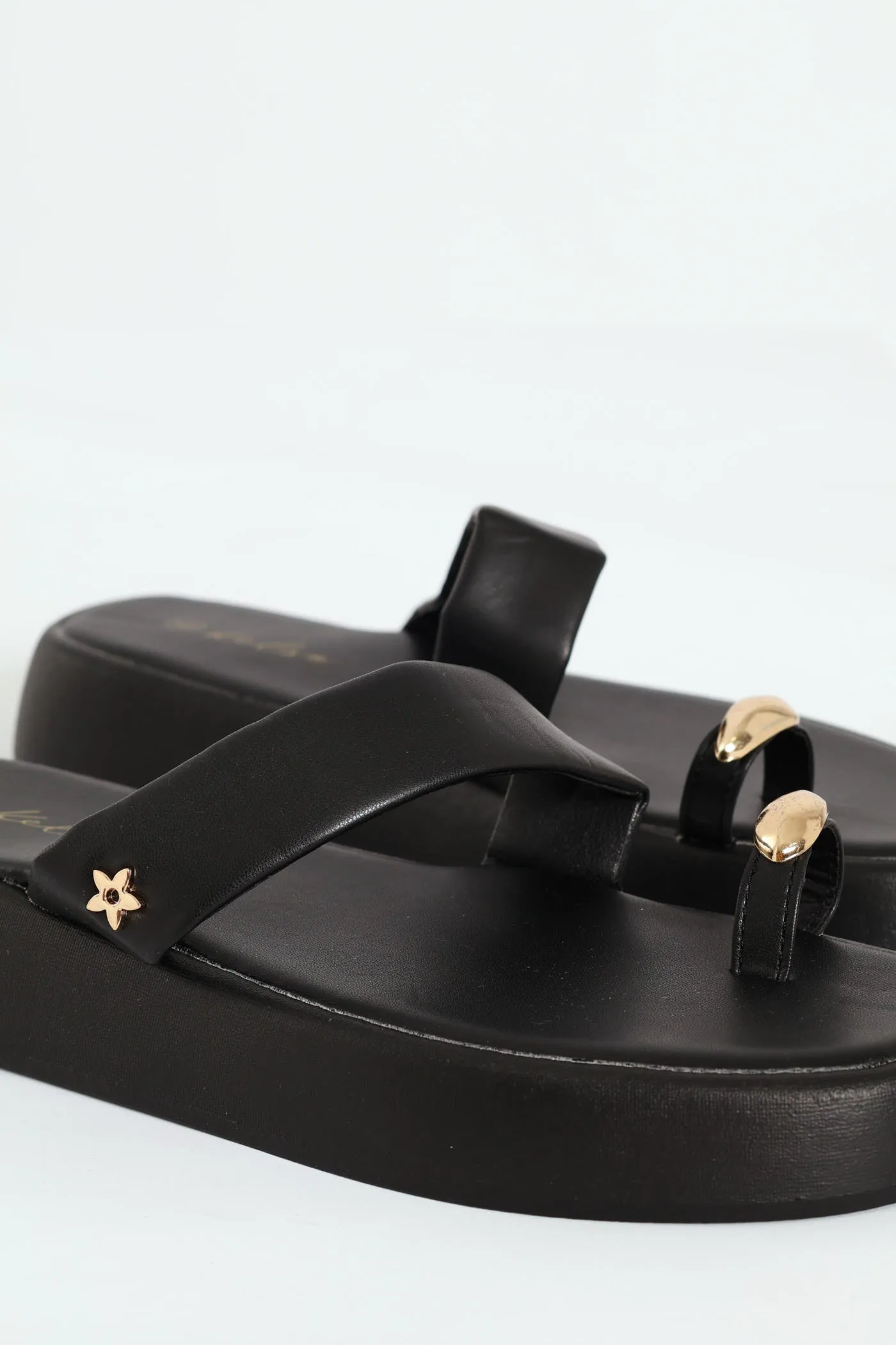Metal Trim Toe Post Crosstrap Sandal - Black sold by Edgars product image thumbnail 3