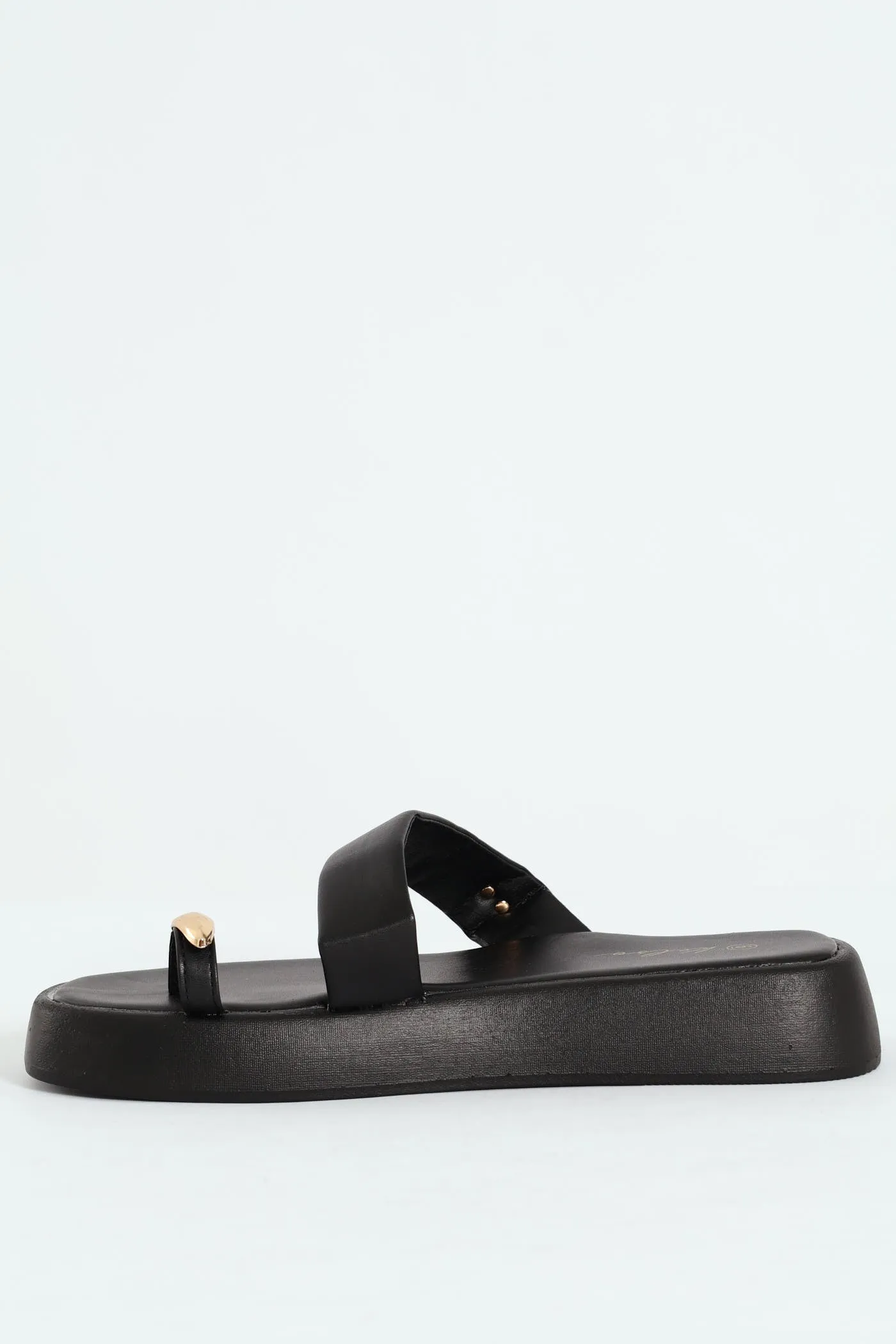 Metal Trim Toe Post Crosstrap Sandal - Black sold by Edgars product image thumbnail 2