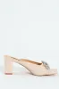 Square Shaped Vamp Mule Heel - Natural sold by Edgars 