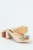 Square Shaped Vamp Mule Heel - Natural sold by Edgars 