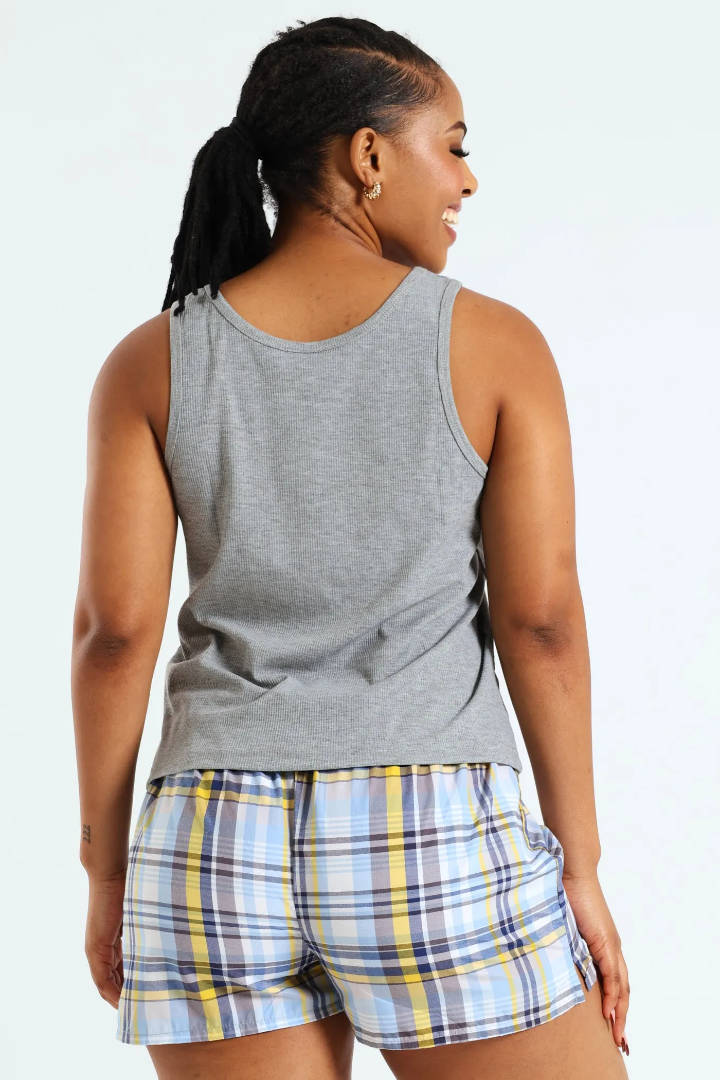 Collegiate Rib Tank And Boxer Short Set sold by Edgars product image thumbnail 3