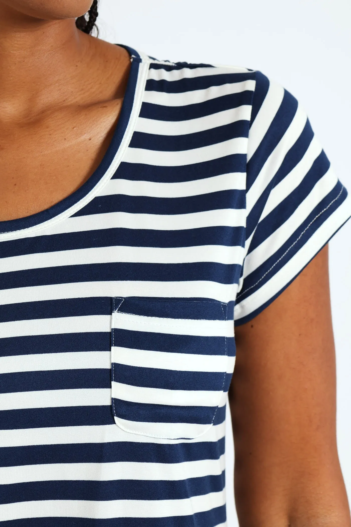 Stripe Pocket Tee - Navy/White sold by Edgars product image thumbnail 5