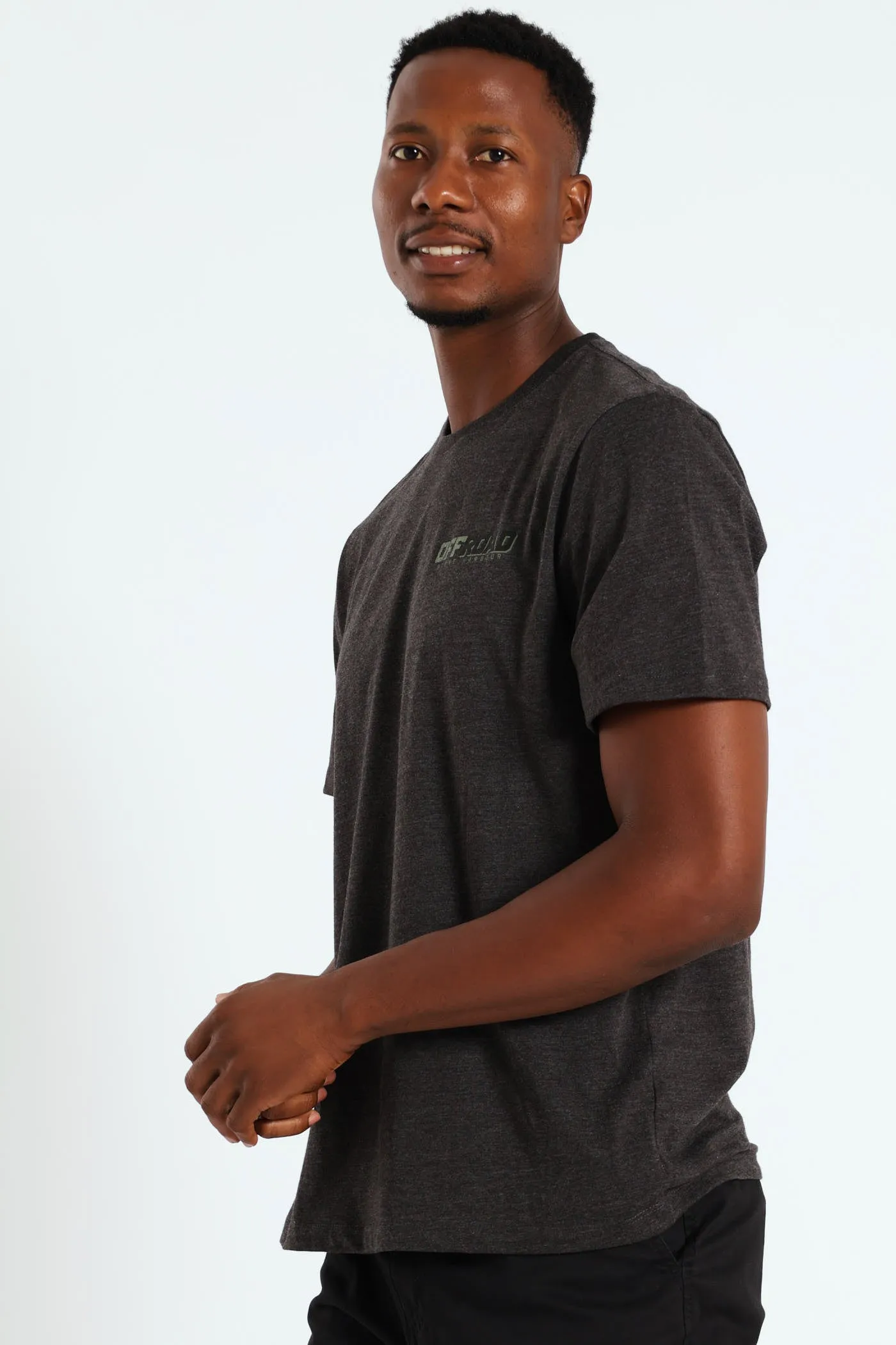 Off Road 4X4 Front & Back Tee - Charcoal Melange sold by Edgars product image thumbnail 3