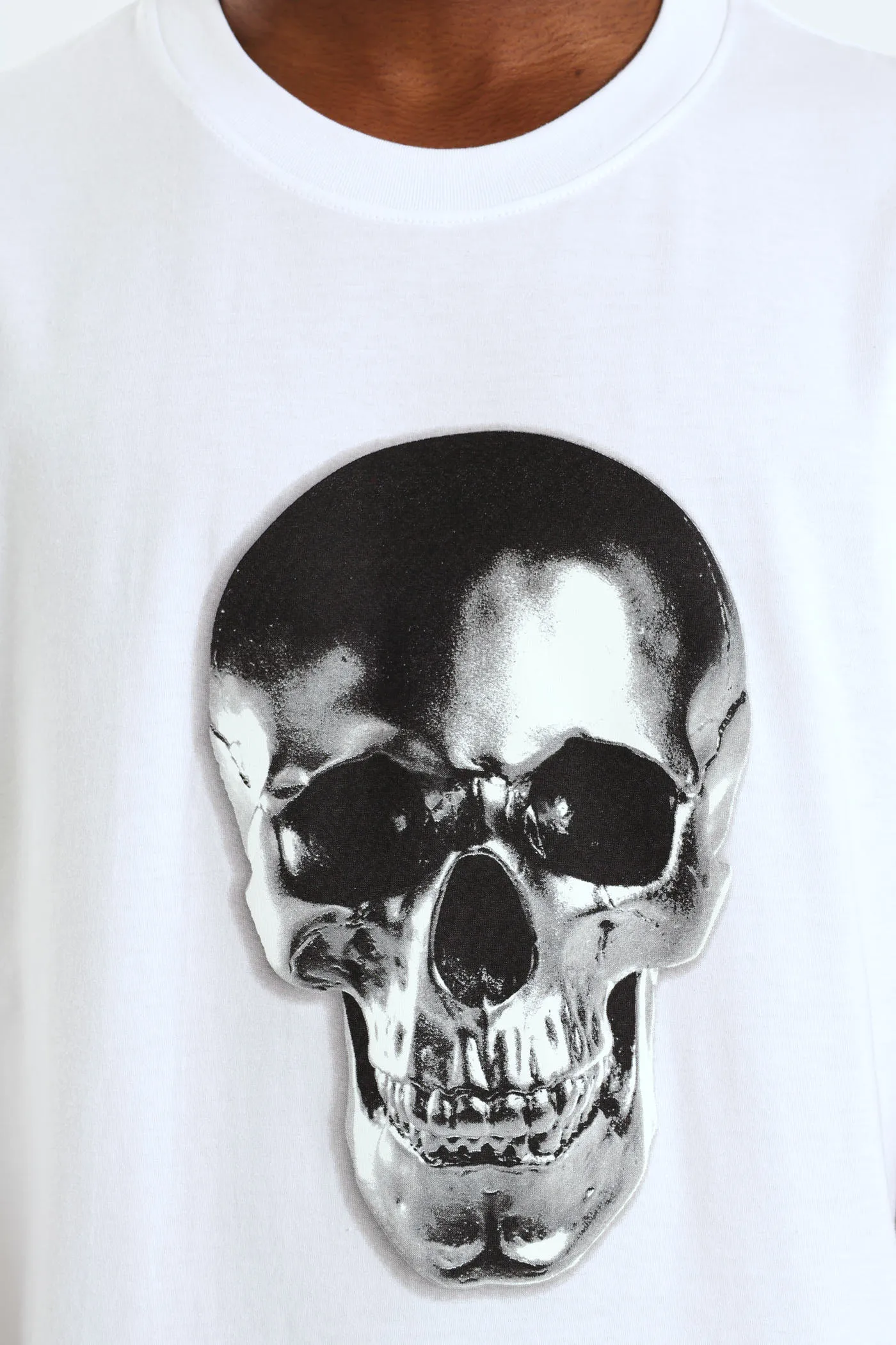 Skull Printed Tee - White sold by Edgars product image thumbnail 4