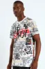 All Over Evil Print Tee - White sold by Edgars 