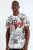 All Over Evil Print Tee - White sold by Edgars 