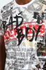 All Over Evil Print Tee - White sold by Edgars 