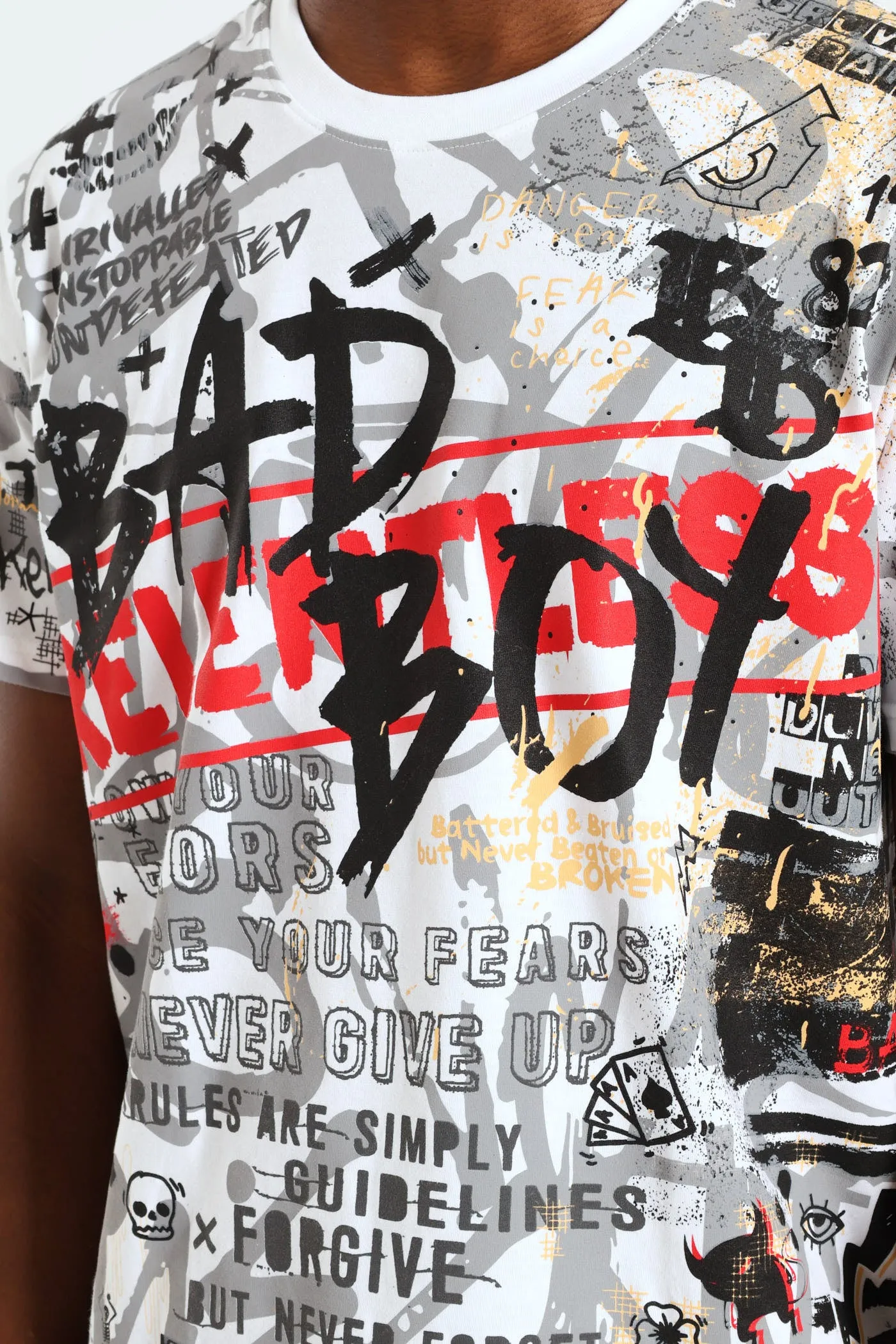 All Over Evil Print Tee - White sold by Edgars product image thumbnail 5