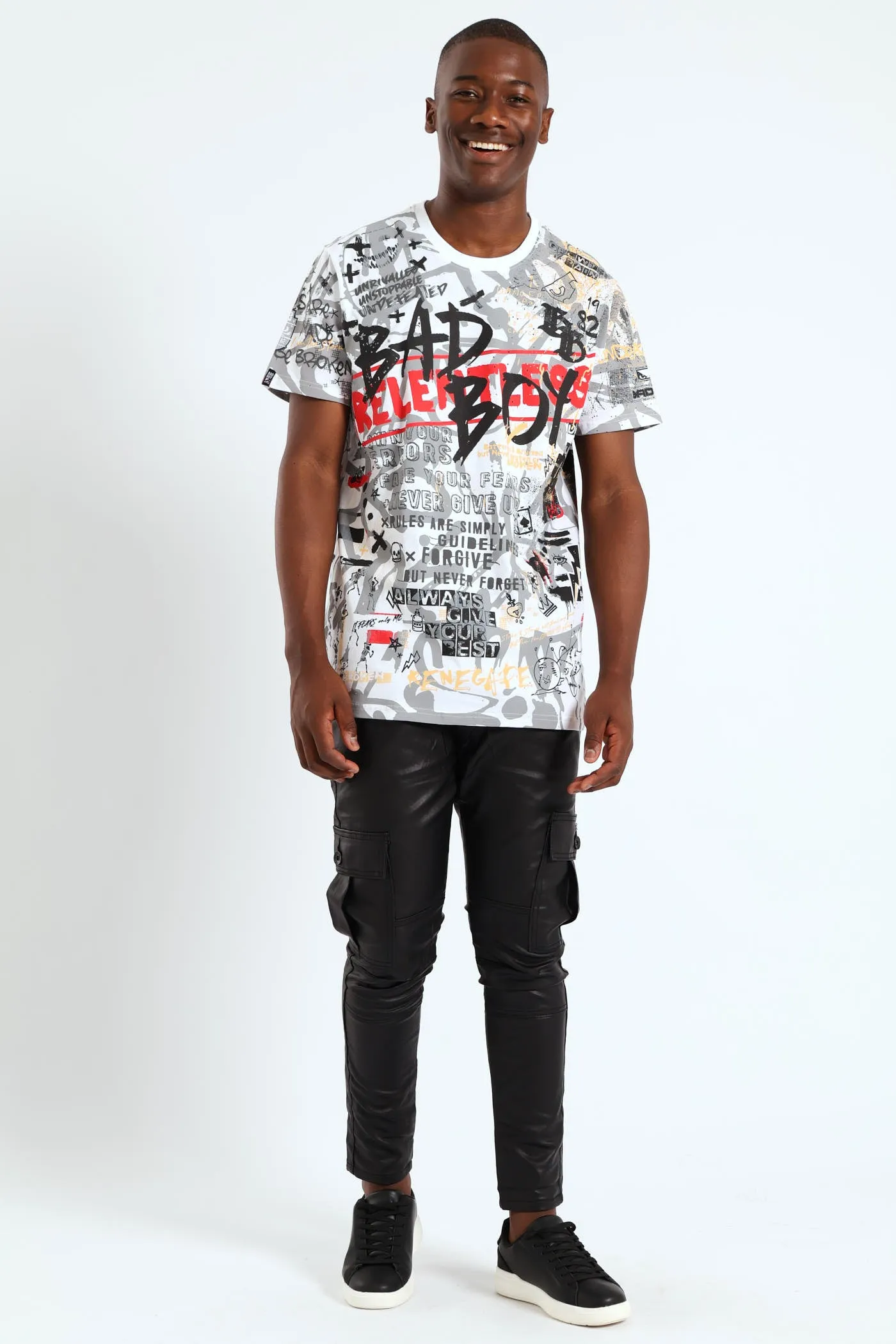 All Over Evil Print Tee - White sold by Edgars product image thumbnail 4