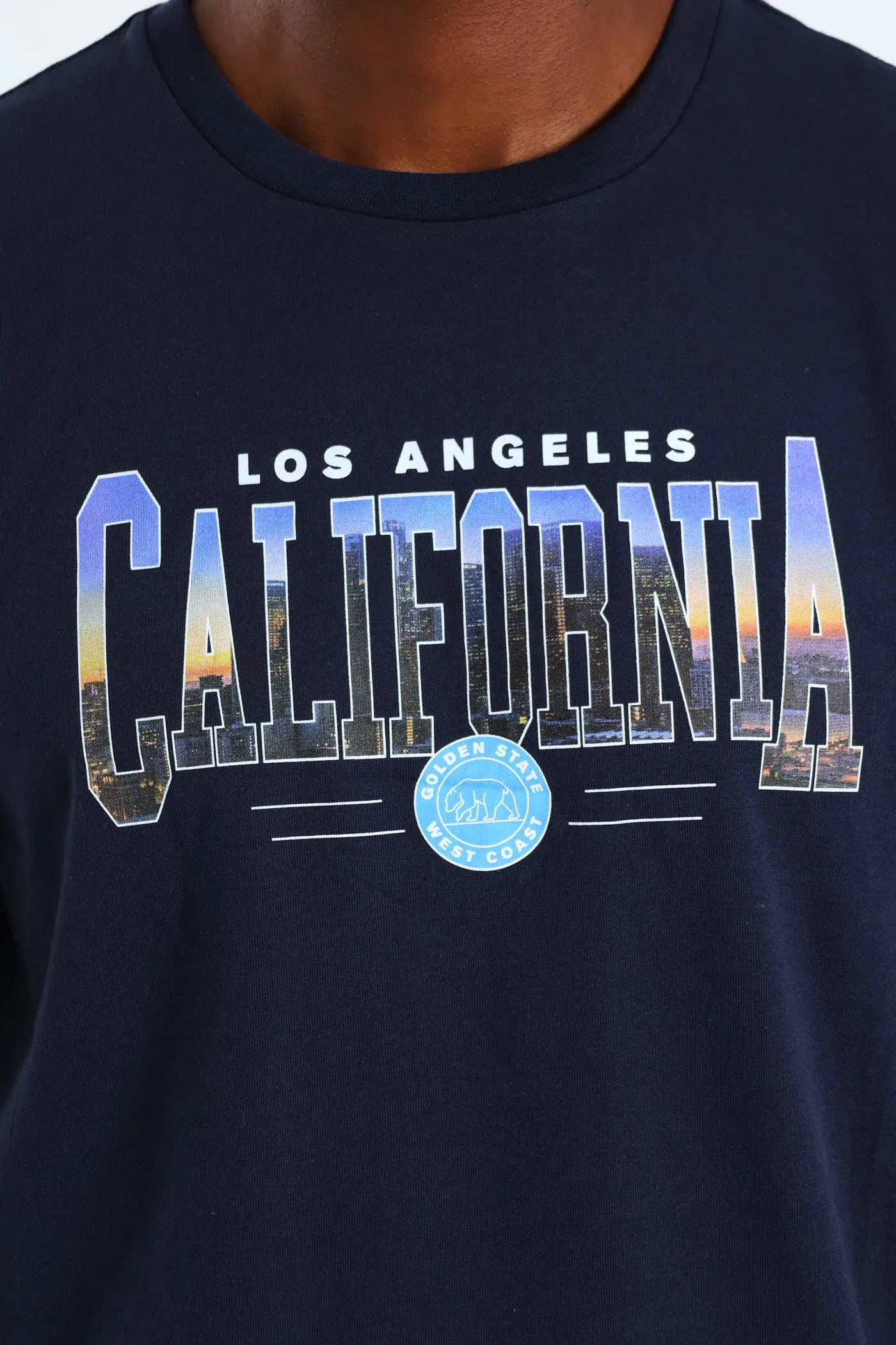 LA California Sunrise Photo Tee - Navy sold by Edgars product image thumbnail 4