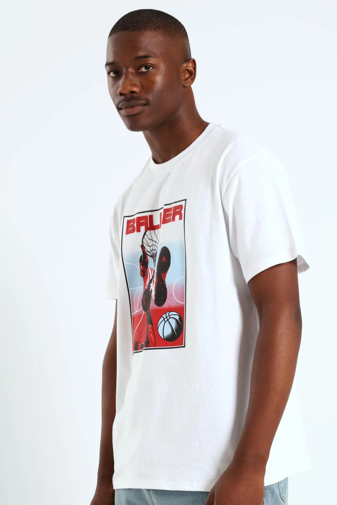 Basketball Print Tee - White sold by Edgars product image thumbnail 2