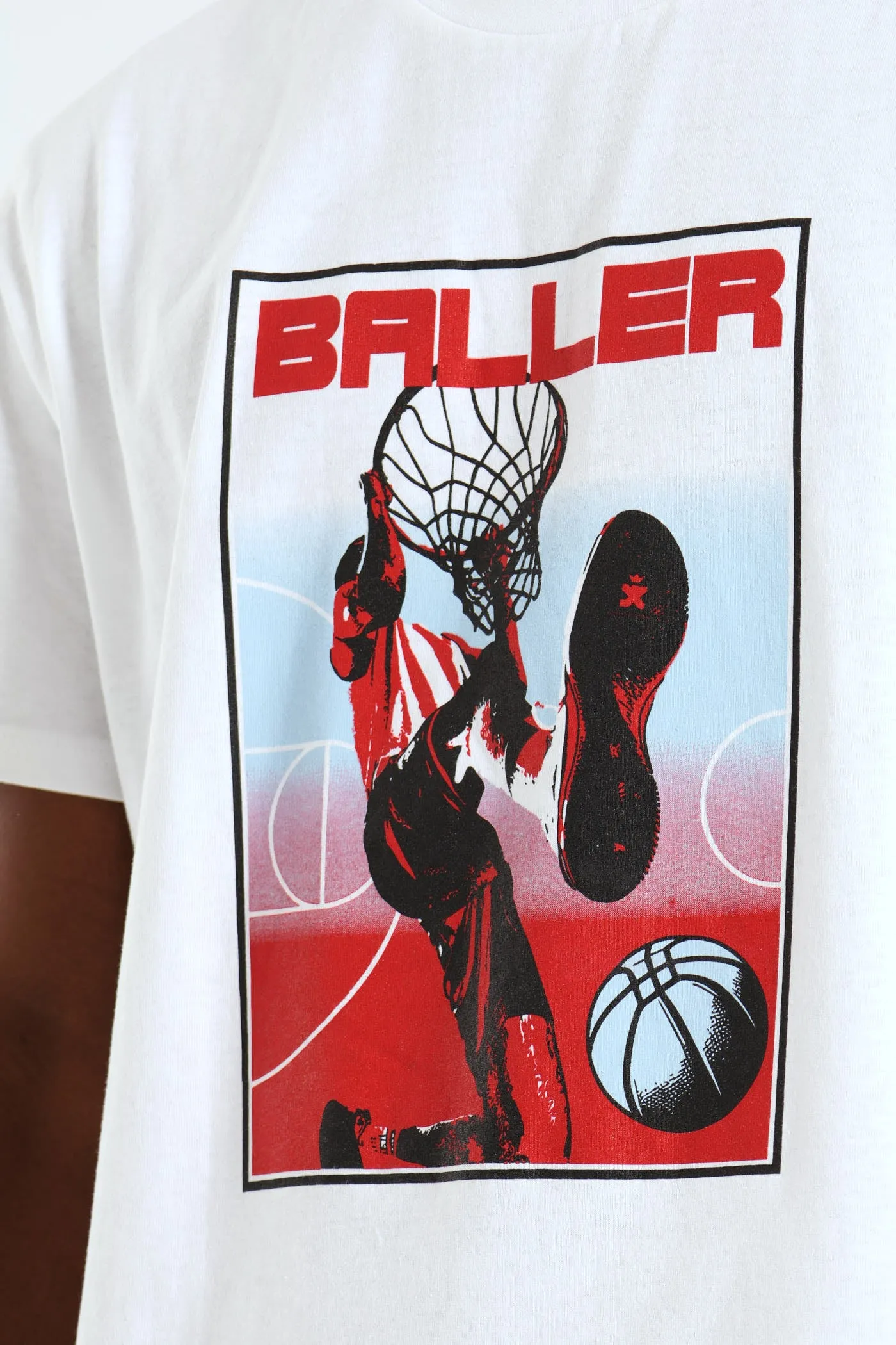 Basketball Print Tee - White sold by Edgars product image thumbnail 4