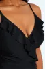 Frill One Piece Swimsuit - Black sold by Edgars