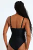Frill One Piece Swimsuit - Black sold by Edgars