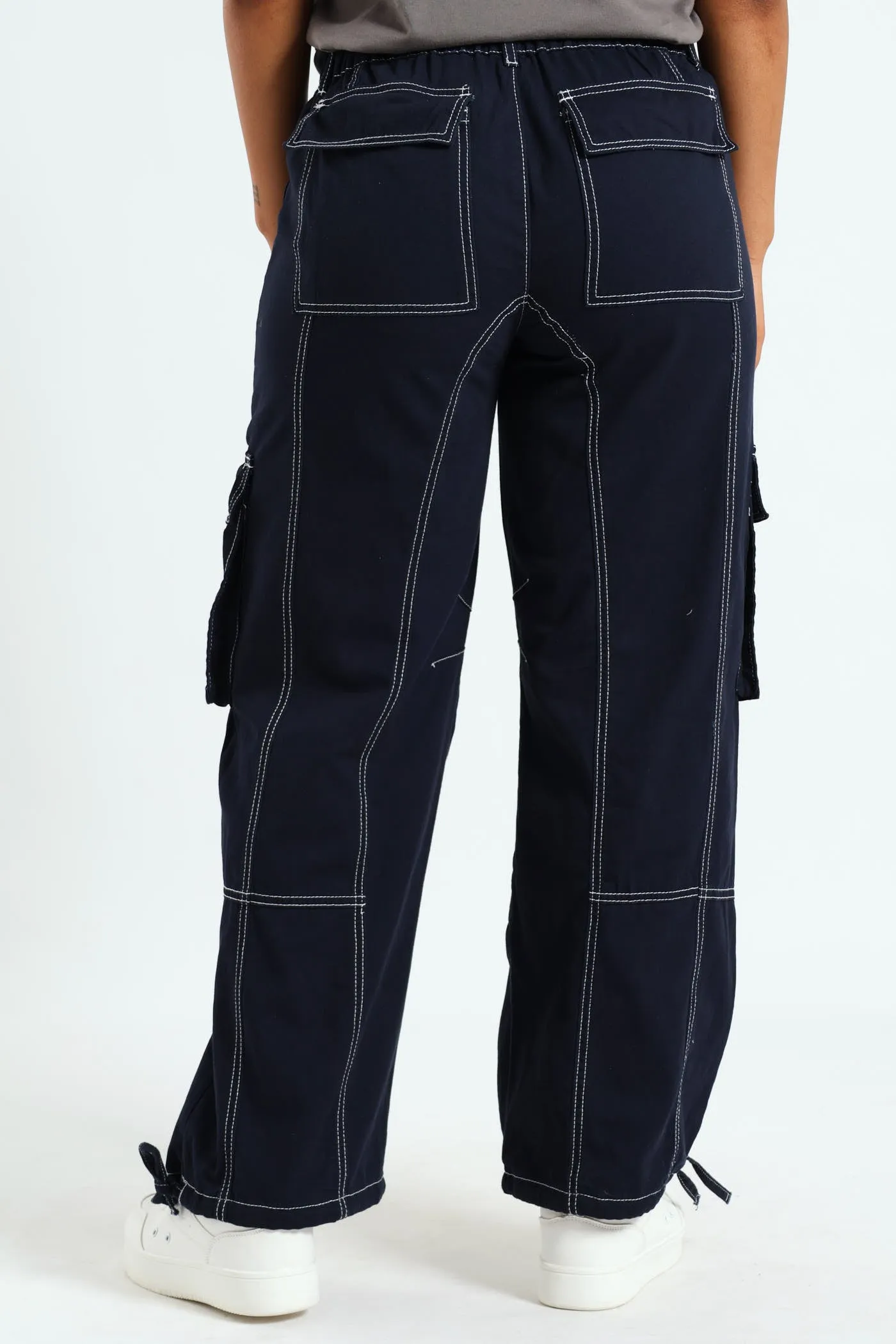 Contrast Cargo Trousers - Navy sold by Edgars product image thumbnail 4