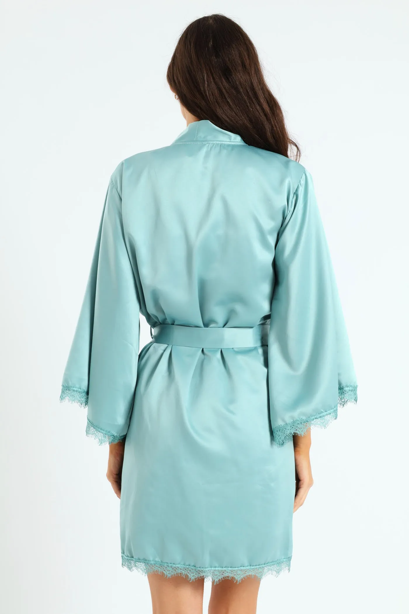 Satin Lace Trim Gown sold by Edgars product image thumbnail 3