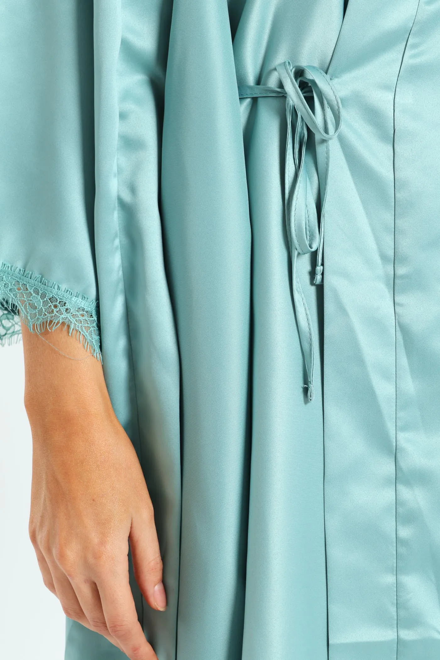 Satin Lace Trim Gown sold by Edgars product image thumbnail 5