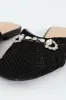 Crochet Push In With Trim - Black sold by Edgars 