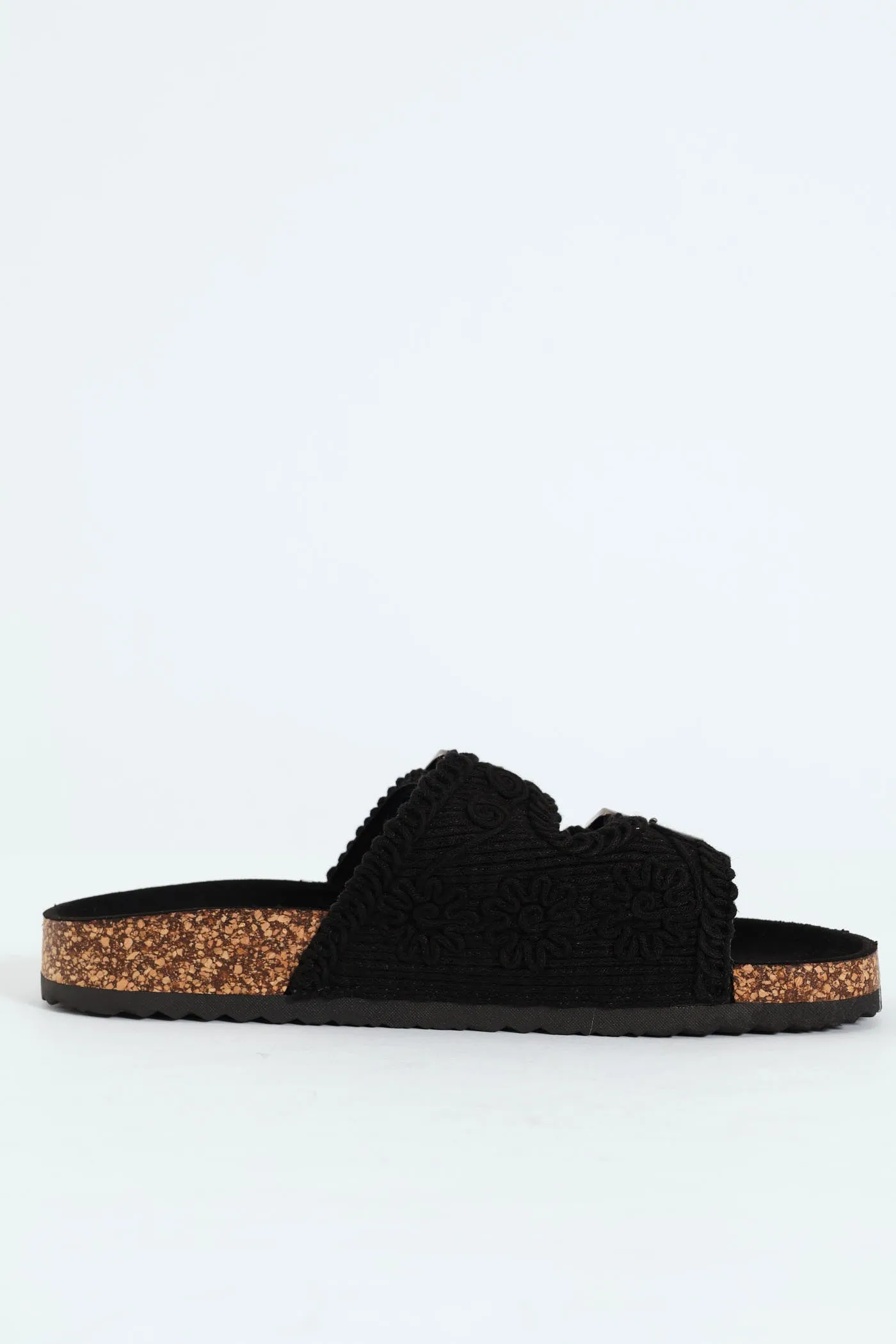 Crochet Style Cork Birkie Sandal - Black sold by Edgars product image thumbnail 3