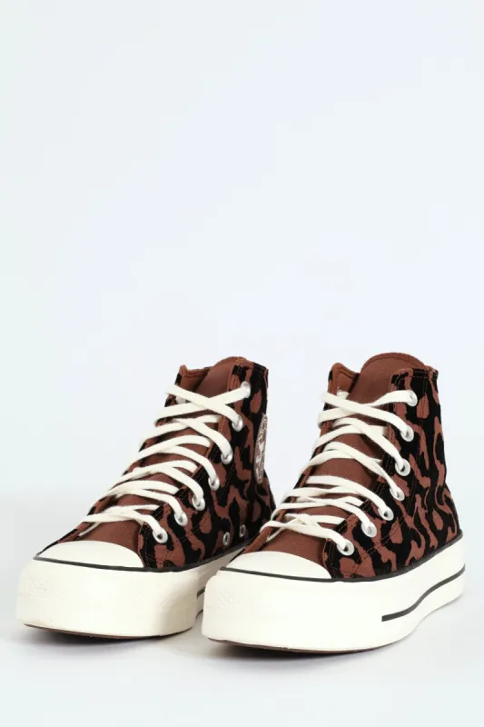 Chuck Taylor All Star Lift Leopard Remix Platform Sneaker - Animal sold by Edgars 
