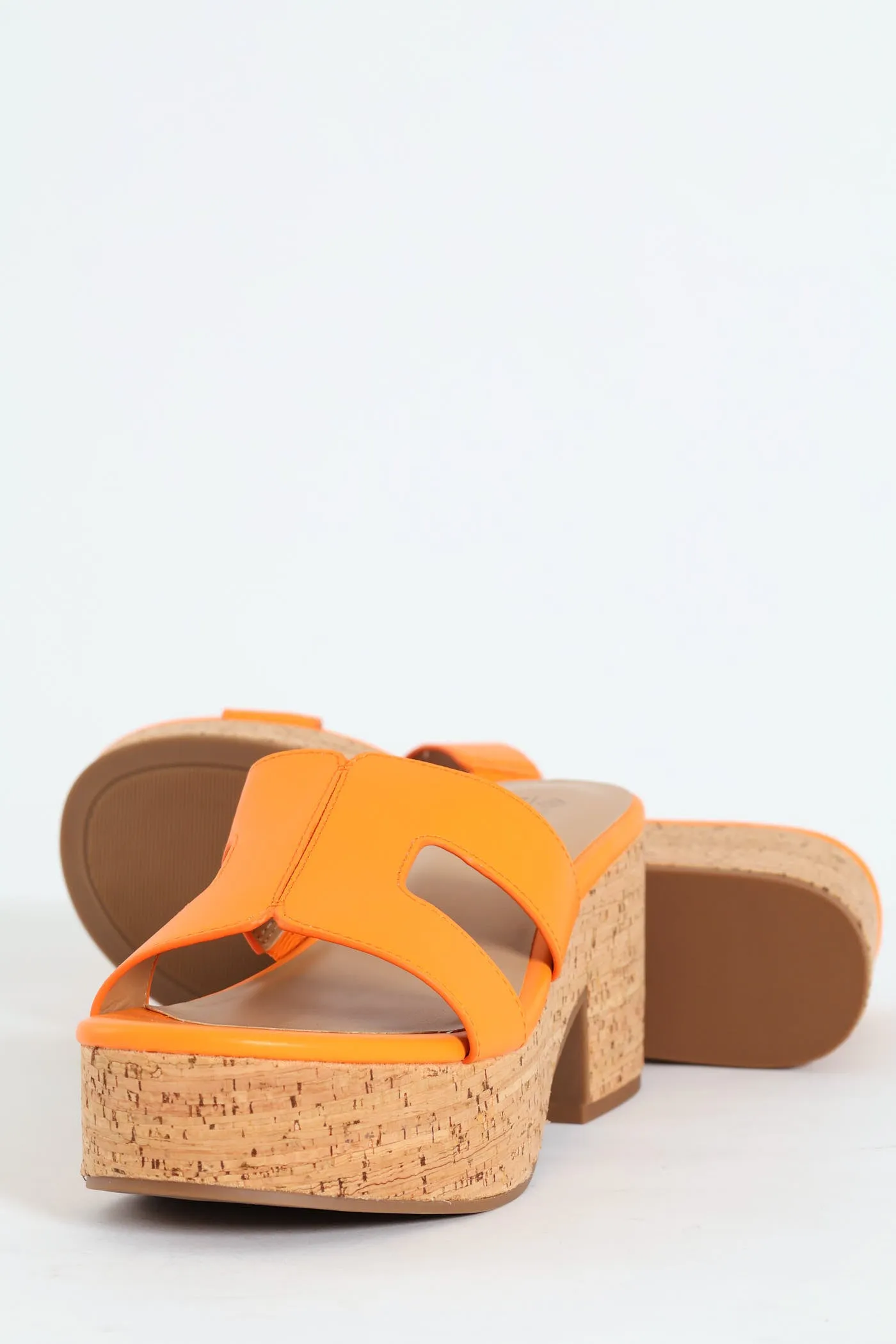 Halerria Push In Cork Mid Heel - Orange sold by Edgars product image thumbnail 4