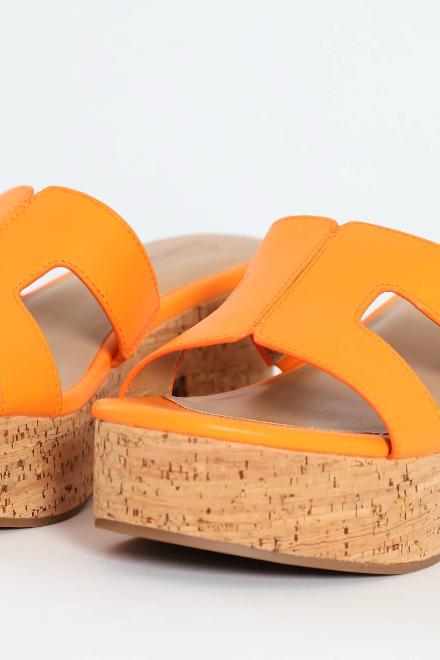 Halerria Push In Cork Mid Heel - Orange sold by Edgars product image thumbnail 5