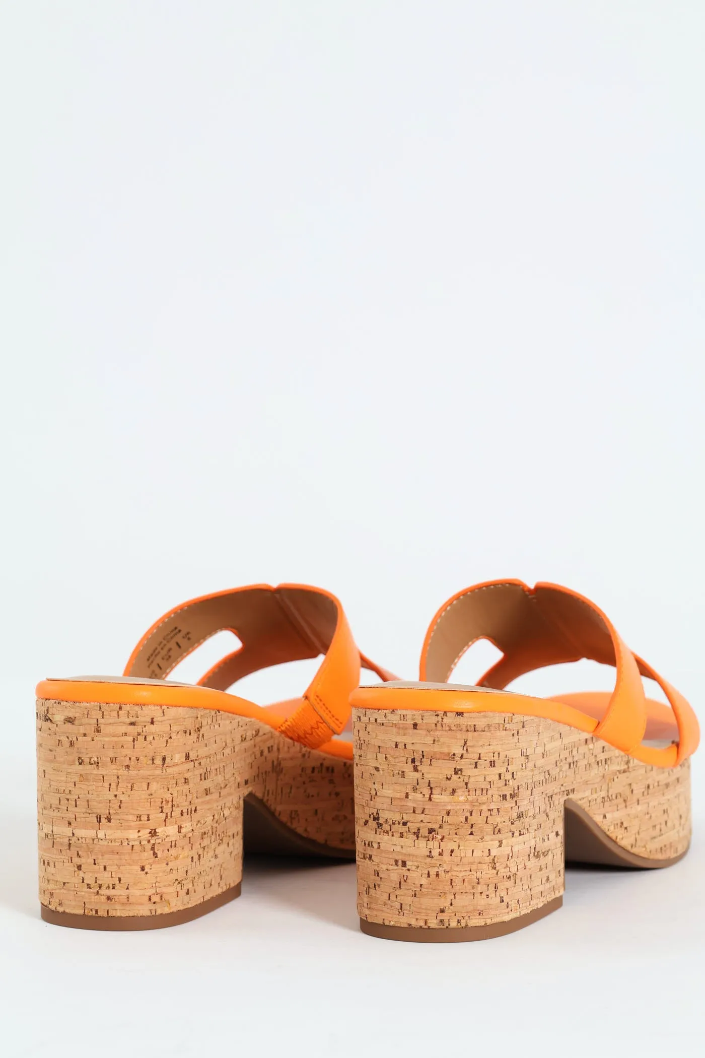 Halerria Push In Cork Mid Heel - Orange sold by Edgars product image thumbnail 2