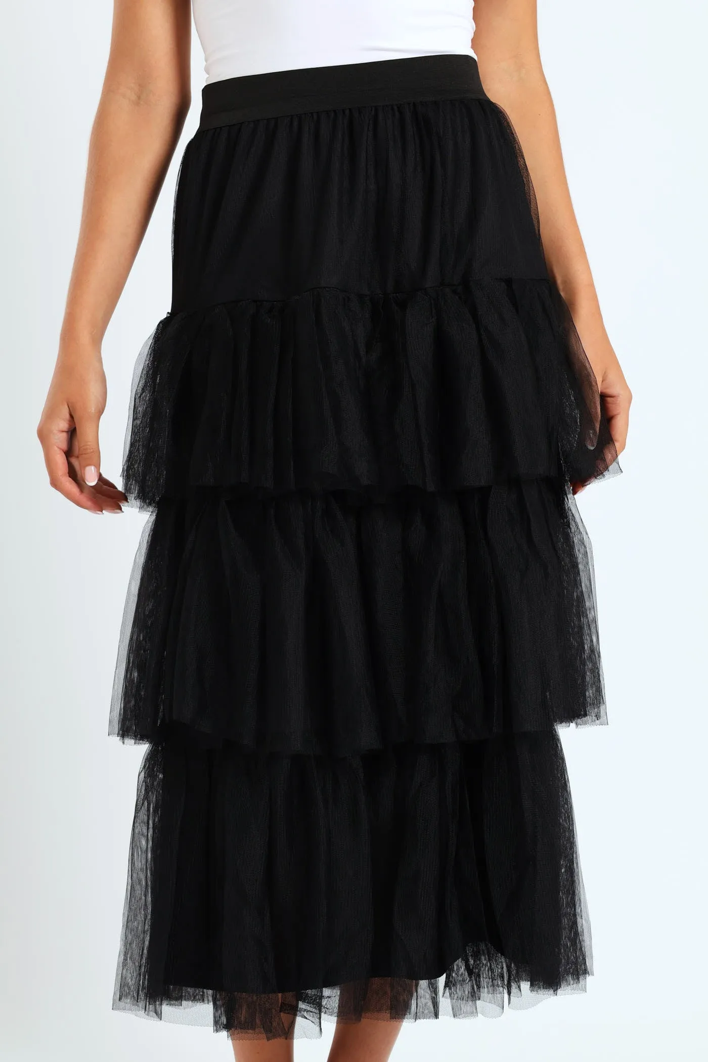 Tiered Rara Midi Skirt - Black sold by Edgars product image thumbnail 4