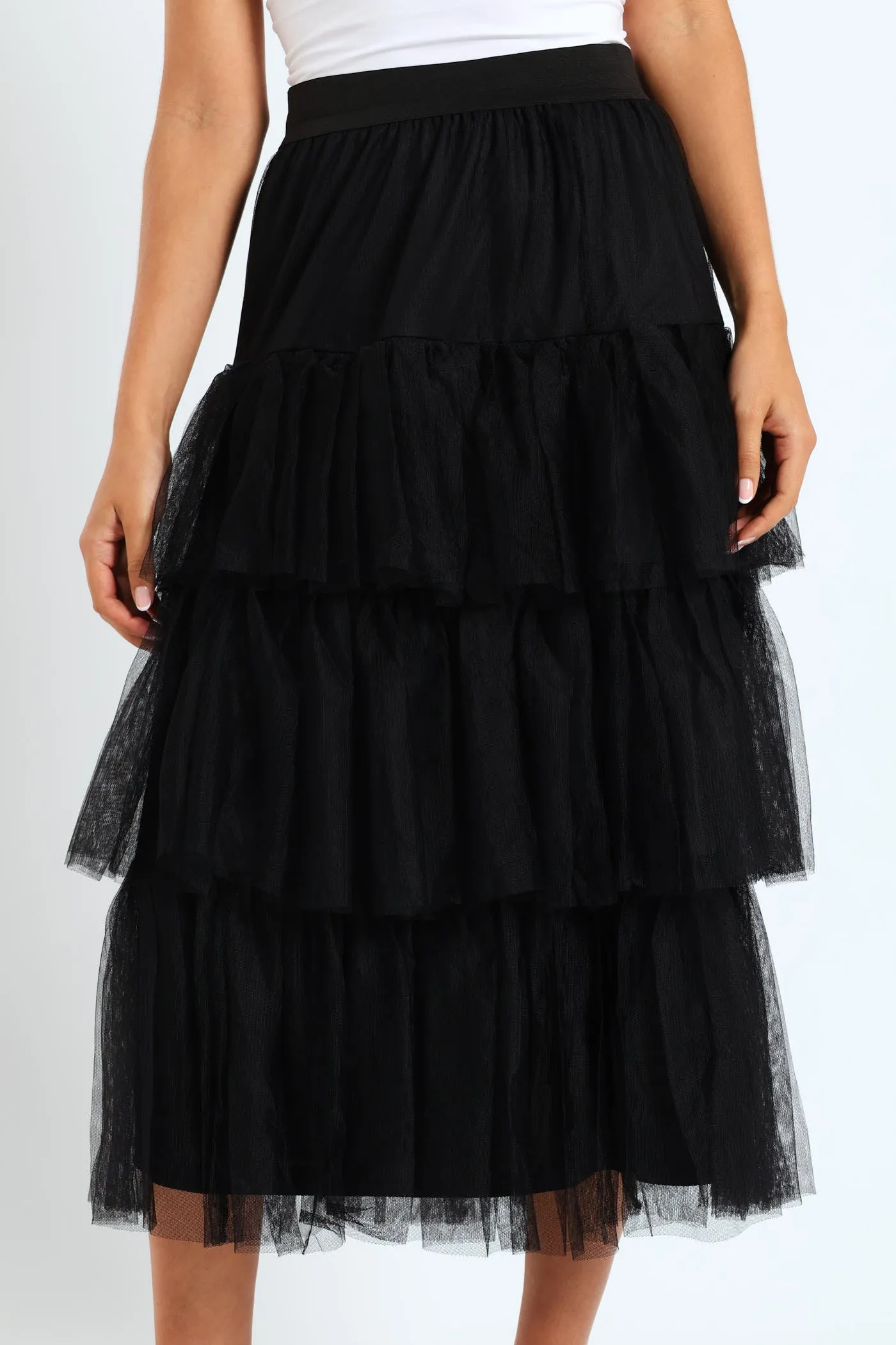 Tiered Rara Midi Skirt - Black sold by Edgars product image thumbnail 3