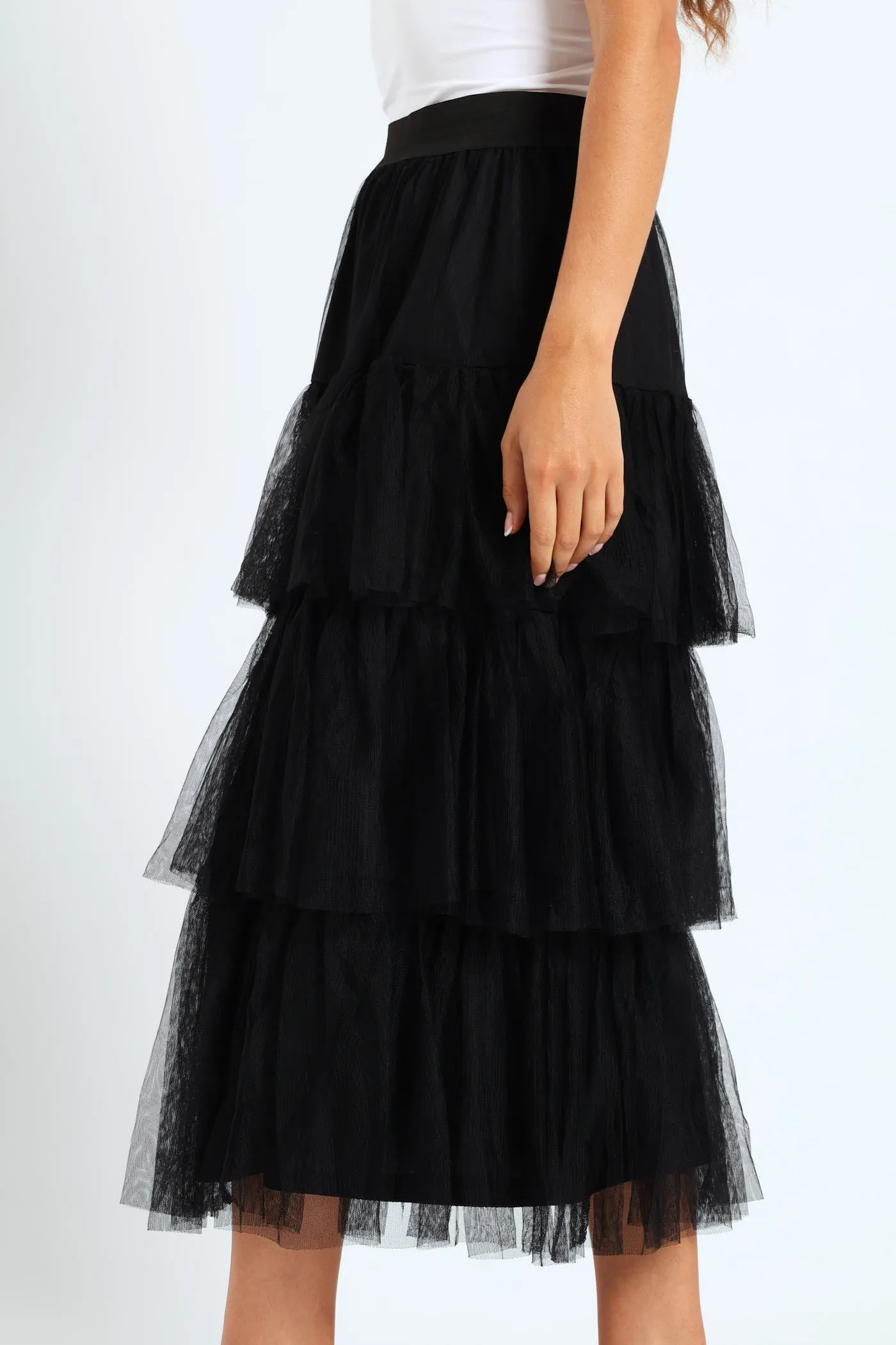 Tiered Rara Midi Skirt - Black sold by Edgars product image thumbnail 2