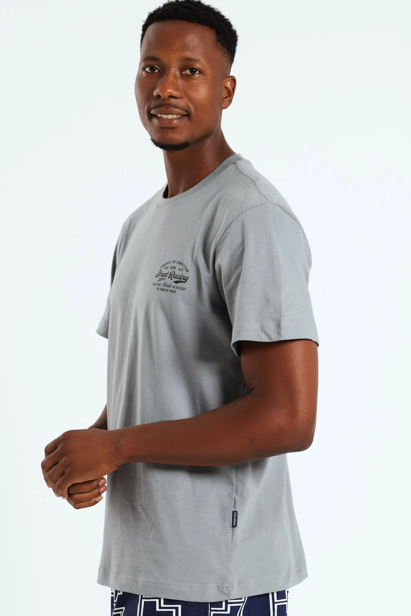 Street Racing Front & Back Tee - Grey Melange sold by Edgars product image thumbnail 3