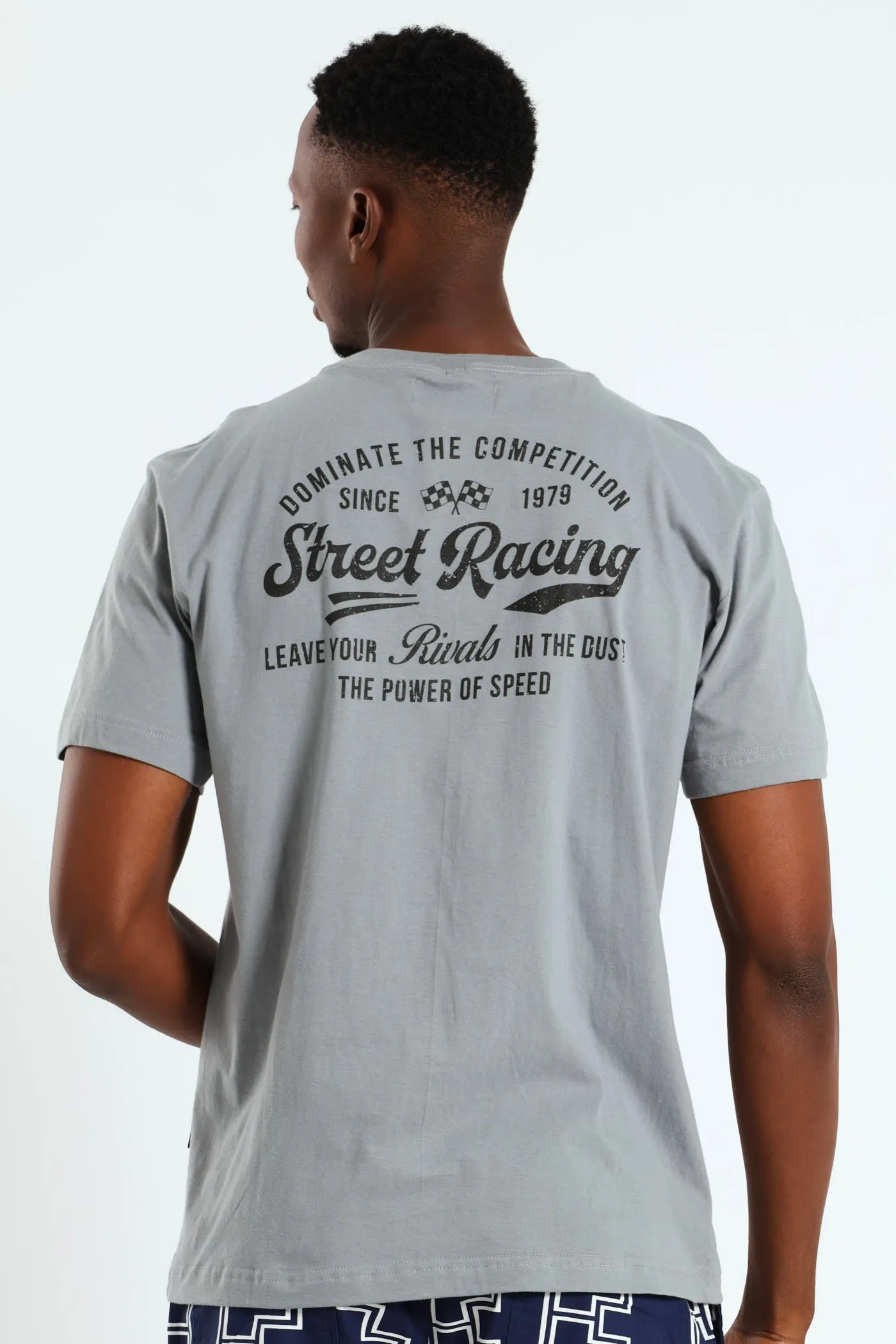 Street Racing Front & Back Tee - Grey Melange sold by Edgars product image thumbnail 2