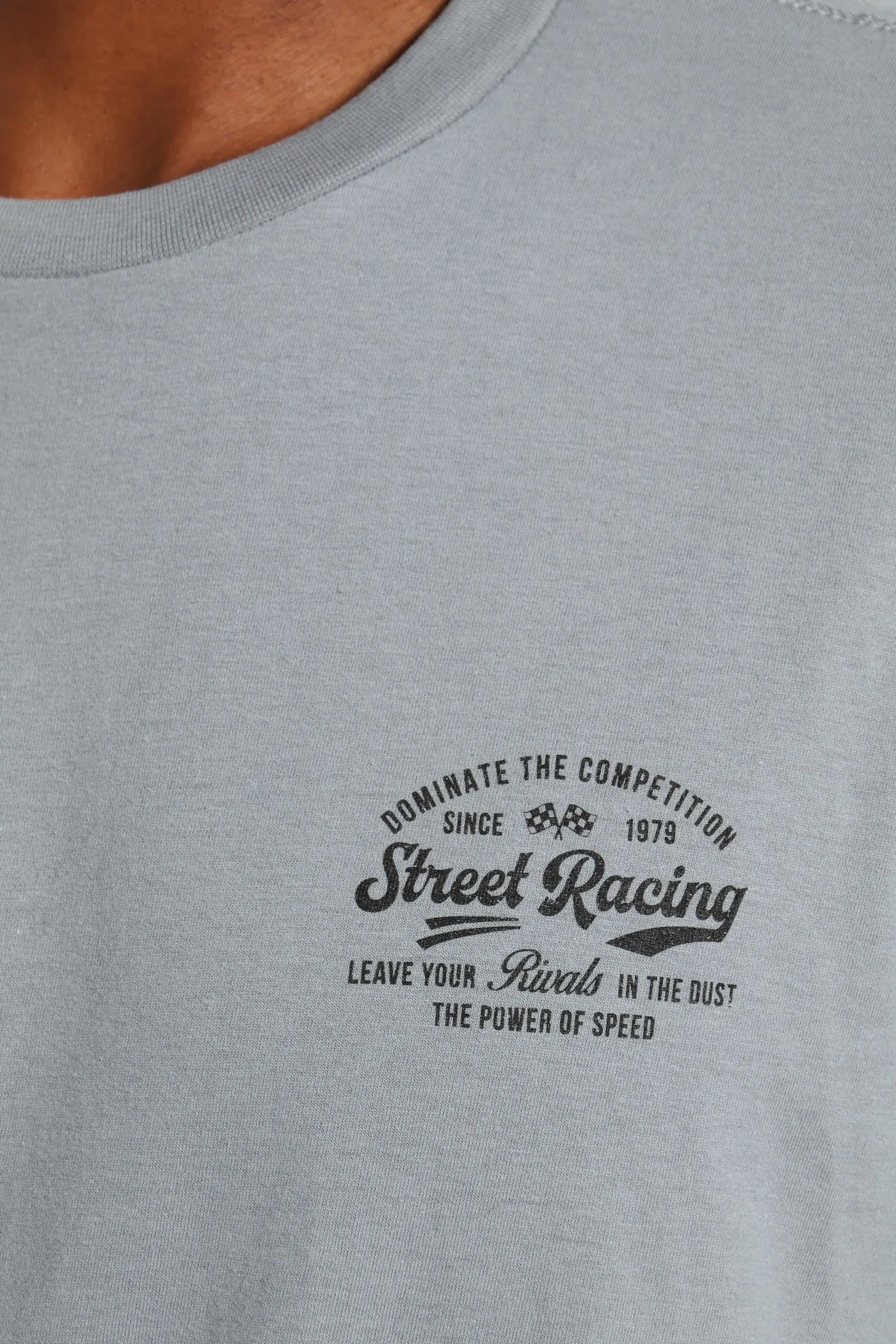 Street Racing Front & Back Tee - Grey Melange sold by Edgars product image thumbnail 4