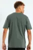Heat Wave Front Print Tee - Dark Green sold by Edgars