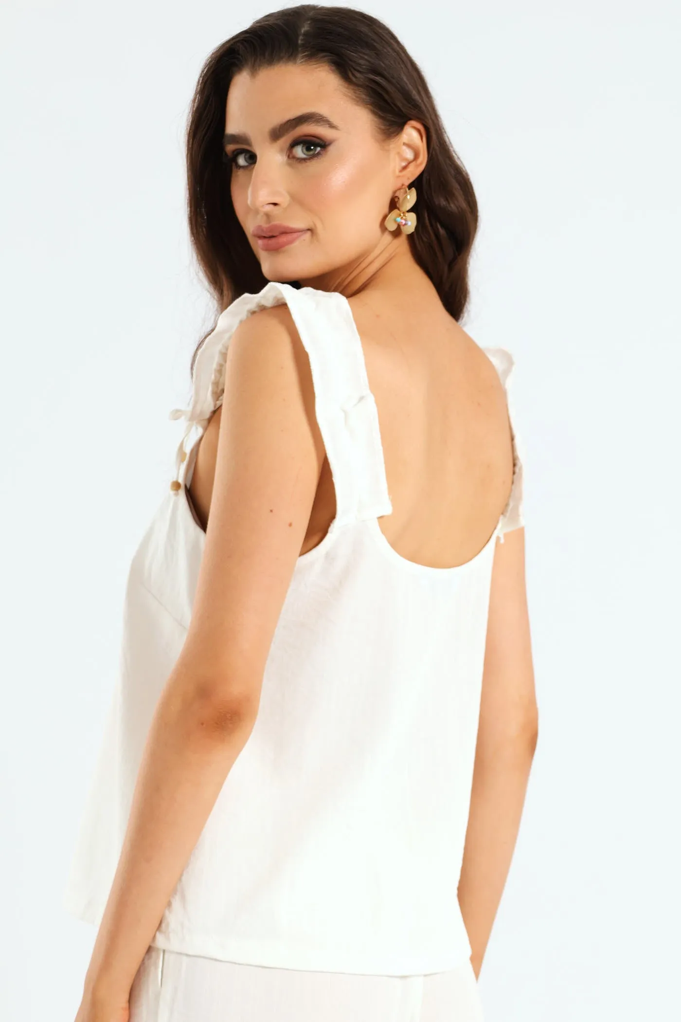 Frill Strap Cami Top - Off White sold by Edgars product image thumbnail 5