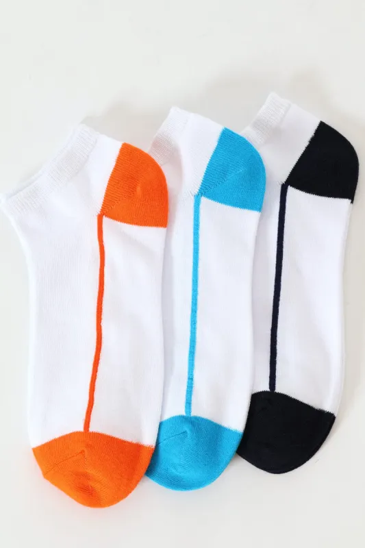 3 Pack Lowcut Socks - White sold by Edgars 