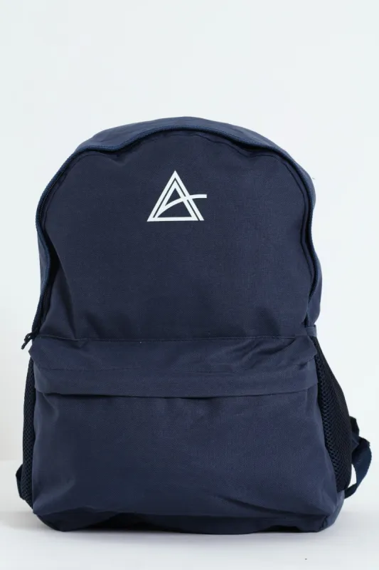 HD Triangle Print Backpack - Navy sold by Edgars 