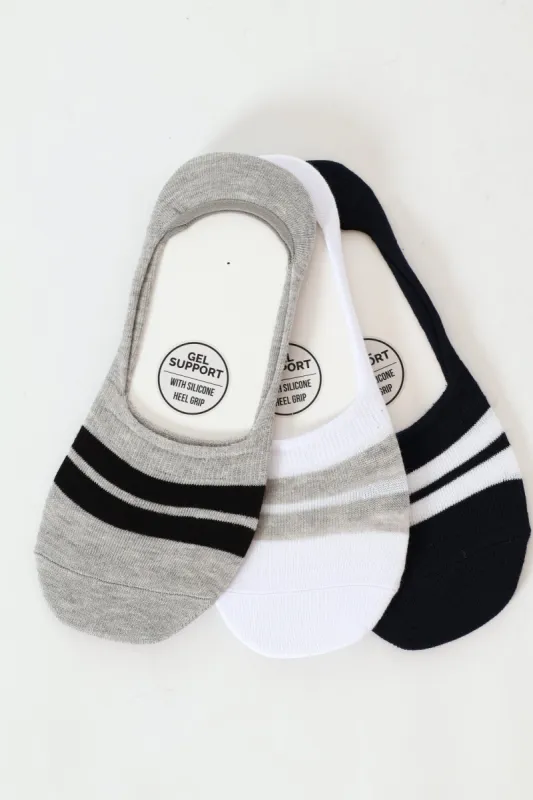 3 Pack Secret Socks - Navy/Grey/White sold by Edgars 